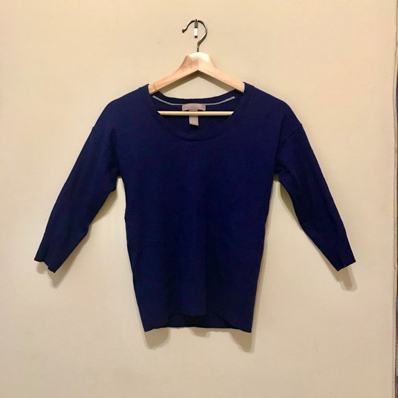 Banana Republic blue merino wool sweater